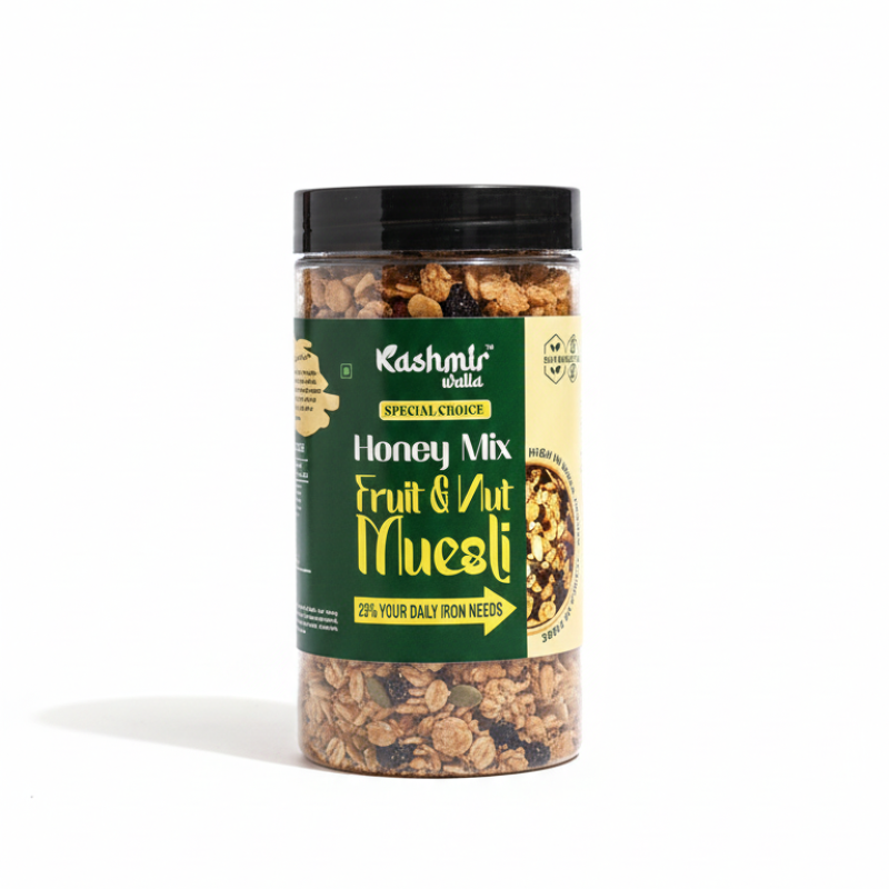 Fruit & Nut Honey Mix Muesli – Premium Energy Breakfast by Kashmir Walla