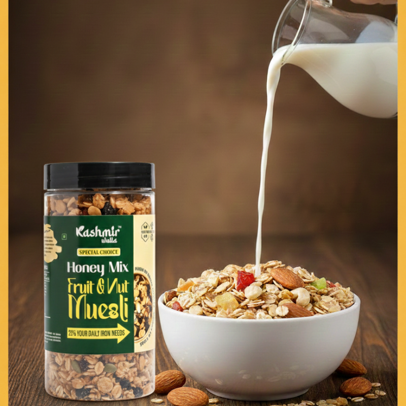 Fruit & Nut Honey Mix Muesli – Premium Energy Breakfast by Kashmir Walla
